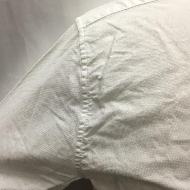 トミーヒルフィガー TOMMY HILFIGER シャツ、ブラウス 長袖 長袖シャツ カラーシャツ ポケットシャツ 長袖カットソー L ロゴ、文字 白 / ホワイト /  メンズ USED 古着 中古 10112450