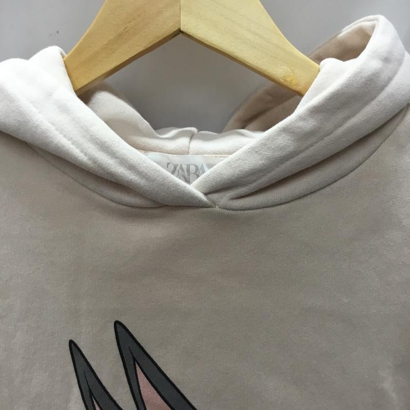 ザラ ZARA パーカー 長袖 160cm プリント 桃 / ピンク /  ガールズ USED 古着 中古 10110565