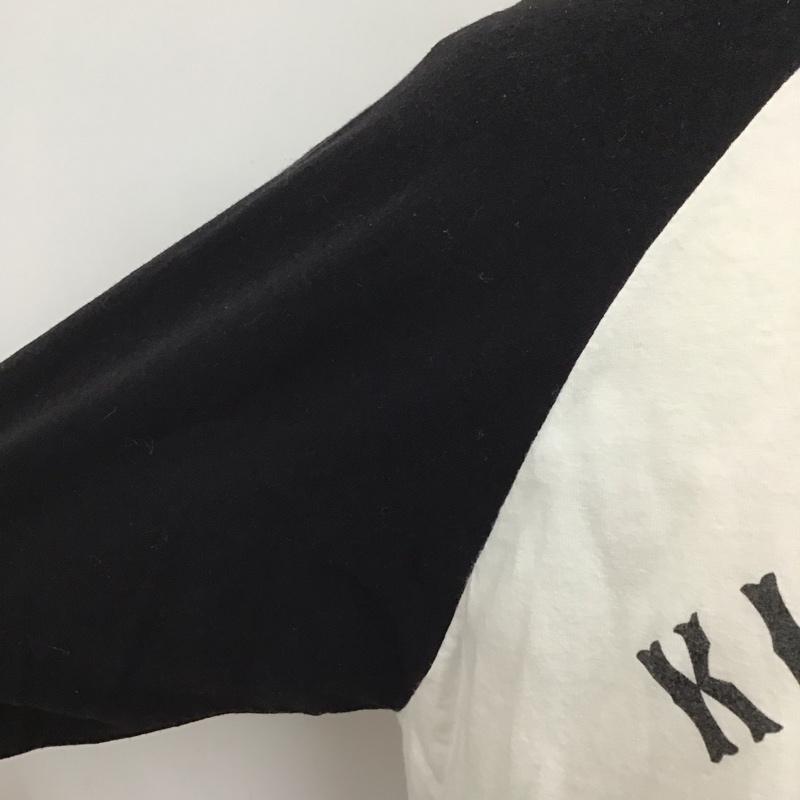 エクストララージ XLARGE カットソー 七分袖 KILLFORNIA ラグランカットソー バックプリント XL ロゴ、文字 黒 / ブラック / X 白 / ホワイト /  メンズ USED 古着 中古 10119829