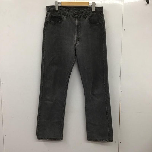 リーバイストラウスアンドコー Levi Strauss & co. パンツ デニム、ジーンズ デニムパンツ ワイドパンツ 653工場 80s 90s 先染め 34 無地 黒 / ブラック /  メンズ USED 古着 中古 10138177