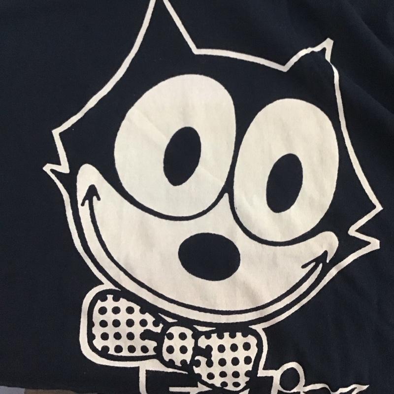 古着 USED Tシャツ 半袖 半袖カットソー プリントTシャツ クルーネックカットソー ヴィンテージ プリント 黒 / ブラック /  メンズ USED 古着 中古 10132344