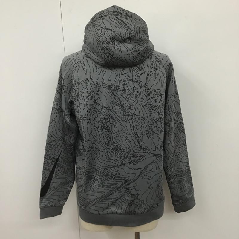 ナイキ NIKE パーカー 長袖 800306-065 DRI-FITパーカー プルオーバーパーカー スポーツウェア M 総柄 灰 / グレー /  メンズ USED 古着 中古 10105616