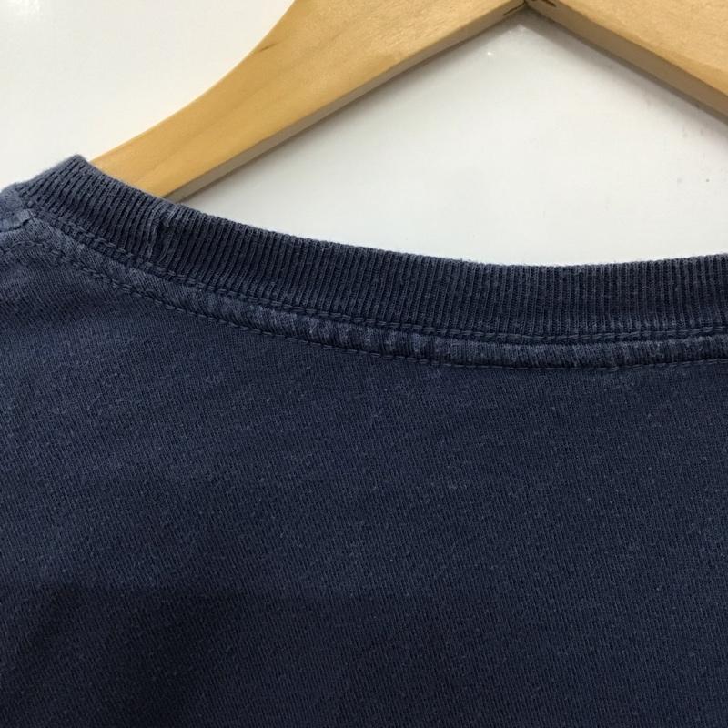 ステューシー STUSSY Tシャツ 半袖 半袖カットソー プリントTシャツ クルーネックカットソー L プリント 紺 / ネイビー /  メンズ USED 古着 中古 10132554