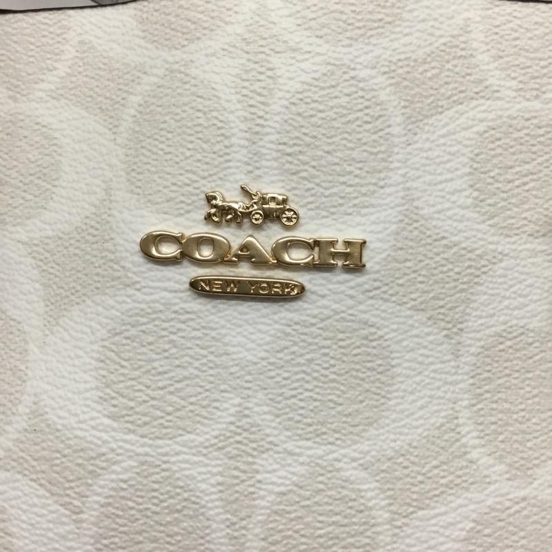 コーチ COACH ショルダーバッグ ショルダーバッグ C4250 シグネチャー 2WAY ハンドバッグ ロゴ、文字 白 / ホワイト /  レディース USED 古着 中古 10109577
