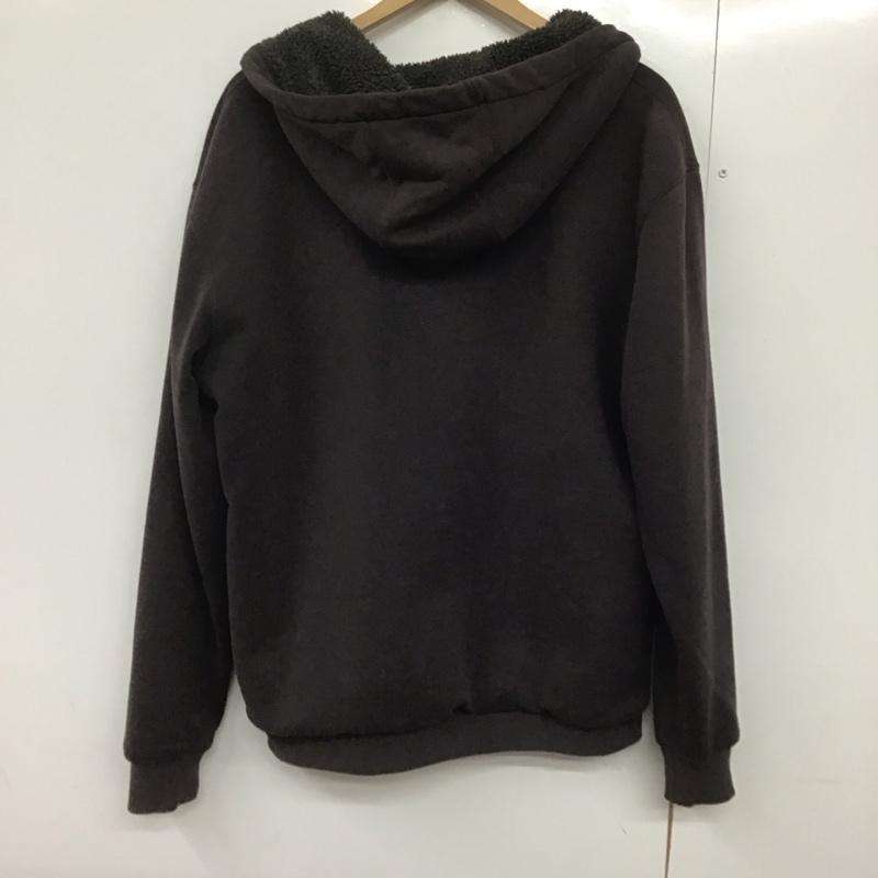カーハート Carhartt パーカー 長袖 ジップアップ M ロゴ、文字 黒 / ブラック /  メンズ USED 古着 中古 10141803