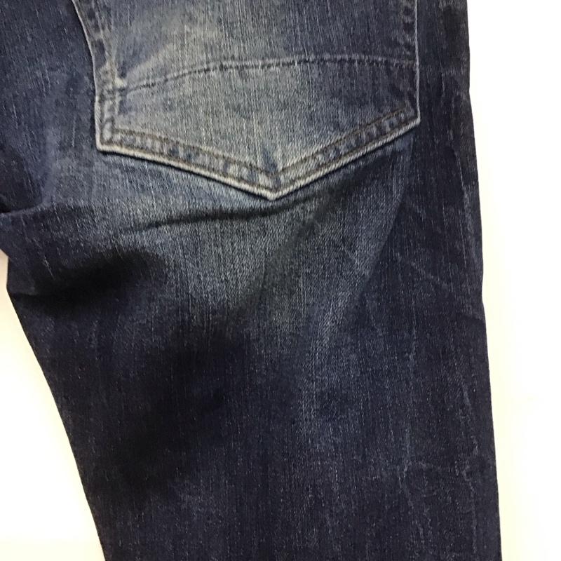 ジースターロゥ G-STAR RAW パンツ デニム、ジーンズ デニムパンツ スリムパンツ カジュアルパンツ ストレッチパンツ 34インチ ロゴ、文字 インディゴ / インディゴ /  メンズ USED 古着 中古 10148272