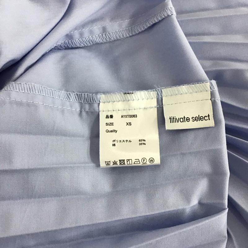 ティティベイト titivate カットソー 長袖 XS 無地 水色 / ライトブルー /  レディース USED 古着 中古 10139922
