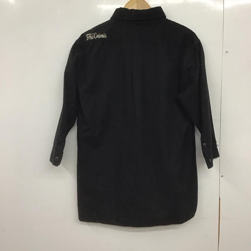 クライミー CRIMIE シャツ、ブラウス 長袖 長袖シャツ カジュアルシャツ L ロゴ、文字 黒 / ブラック /  メンズ USED 古着 中古 10148008