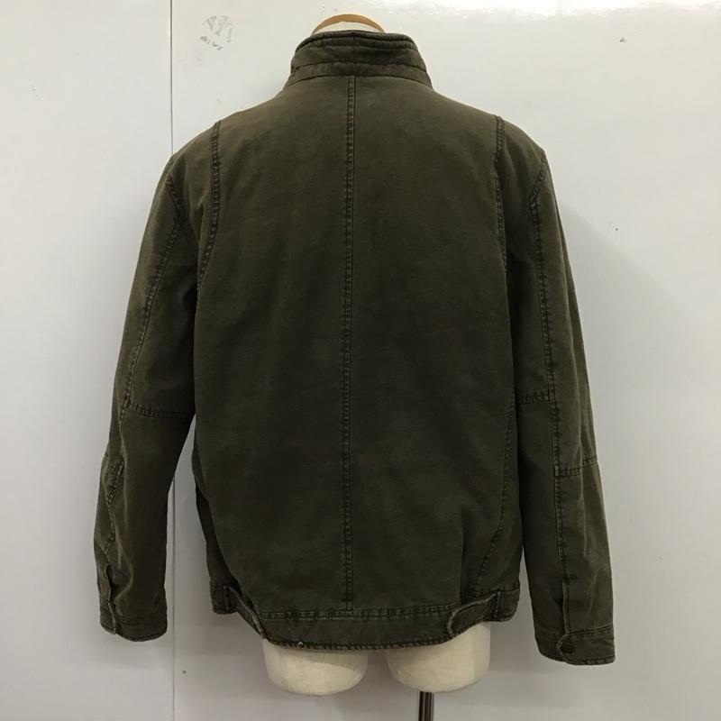 リーバイス Levi s ジャケット、上着 ジャンパー、ブルゾン ジップアップジャケット ジャンパー ジャケット カジュアルジャケット アウター L 無地 カーキ / カーキ /  メンズ USED 古着 中古 10124691