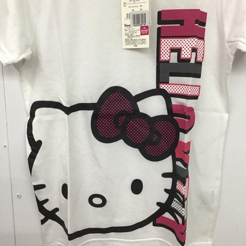 古着 USED Tシャツ 半袖 ハローキティ M ロゴ、文字 X プリント 白 / ホワイト /  レディース USED 古着 中古 10147661