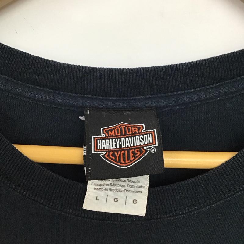 ハーレーダビッドソン Harley-Davidson Tシャツ 半袖 L プリント ダークグレー / ダークグレー /  メンズ USED 古着 中古 10150875