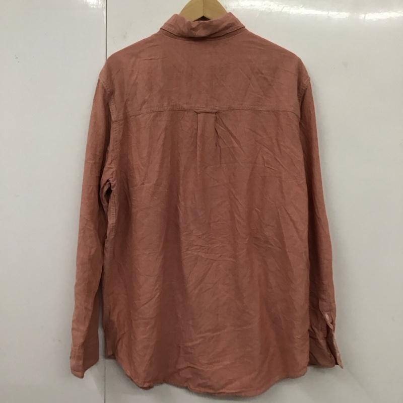 チャップス CHAPS シャツ、ブラウス 長袖 L 無地 桃 / ピンク /  レディース USED 古着 中古 10120196