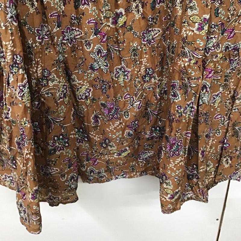 ニコアンド niko and... ワンピース ロングスカート 総柄 茶 / ブラウン /  レディース USED 古着 中古 10150648