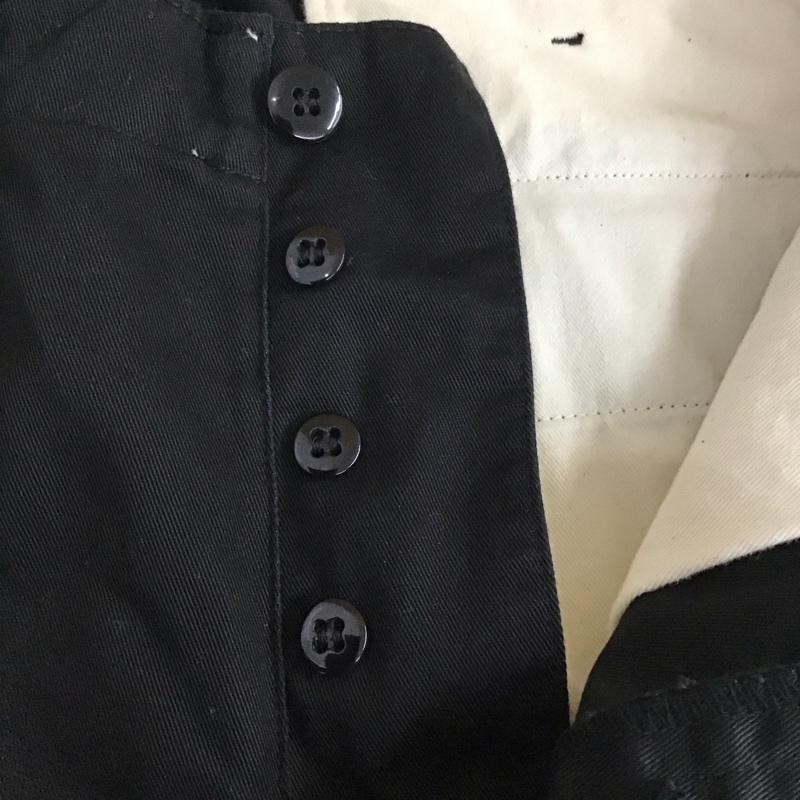 フルカウント FULLCOUNT パンツ チノパン チノパン カジュアルパンツ ワイドパンツ ストレートパンツ 34 無地 黒 / ブラック /  メンズ USED 古着 中古 10117563