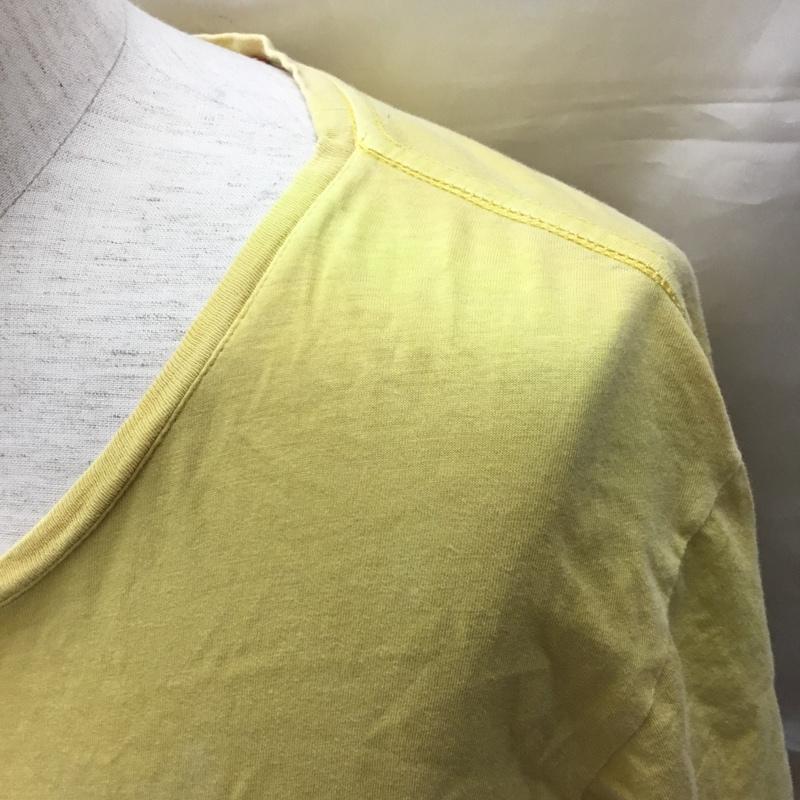 ティーシーエスエス TCSS Tシャツ 半袖 半袖カットソー プリントTシャツ クルーネックカットソー M プリント 黄 / イエロー /  メンズ USED 古着 中古 10114579