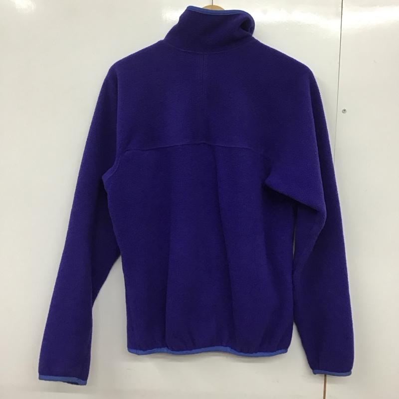 パタゴニア patagonia ジャケット、上着 ジャンパー、ブルゾン ジップアップフリースジャケット アウター 長袖ジャケット M ロゴ、文字 青 / ブルー /  メンズ USED 古着 中古 10143179