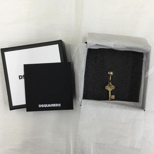 ディースクエアード2 DSQUARED2 アクセサリー ピアス key-pendant clip-on single earring　シングルイヤリング ロゴ、文字 金 / ゴールド /  メンズ USED 古着 中古 10129678