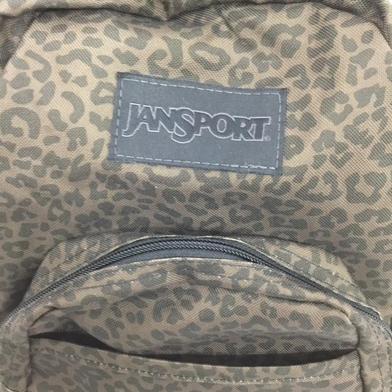 ジャンスポーツ JANSPORT リュックサック、デイパック リュックサック、デイバッグ JS00TDH6 HALF PINT ミニリュック ハーフパイント レオパード ロゴ、文字 茶 / ブラウン / X 黒 / ブラック /  レディース USED 古着 中古 10151190
