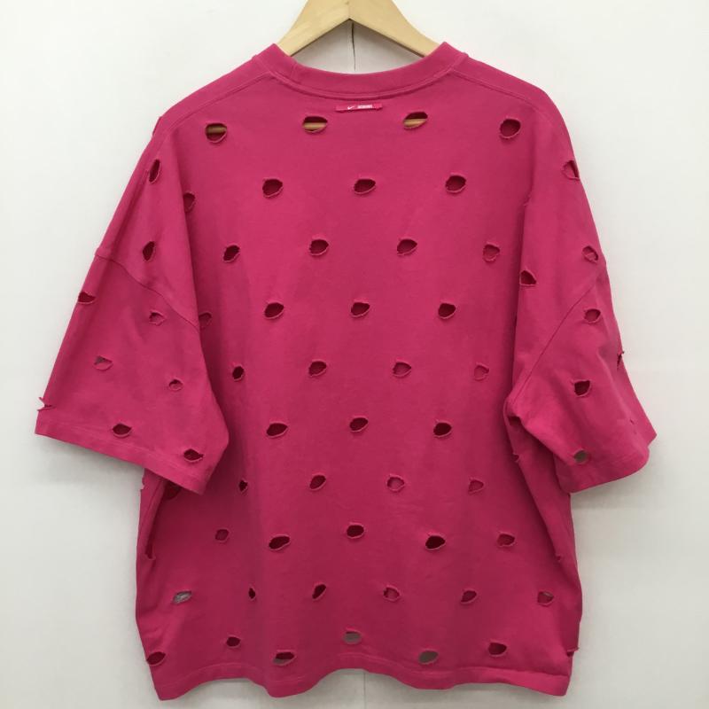 ナイキ NIKE カットソー 半袖 NIKE×JACQUEMUS ナイキxジャックムス スウッシュ Tシャツ FJ3478-653 L ロゴ、文字 桃 / ピンク /  メンズ USED 古着 中古 10148320