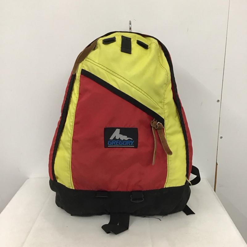 グレゴリー GREGORY リュックサック、デイパック リュックサック、デイバッグ USA製 旧タグ ロゴ、文字 黒 / ブラック / X 赤 / レッド / X 黄 / イエロー /  メンズ USED 古着 中古 10141062