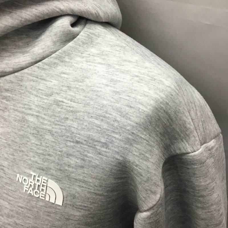 ザノースフェイス THE NORTH FACE パーカー 長袖 nt12286 テックエアースウェットワイドフーディ 長袖パーカー プルオーバーパーカー M ロゴ、文字 灰 / グレー /  メンズ USED 古着 中古 10122278