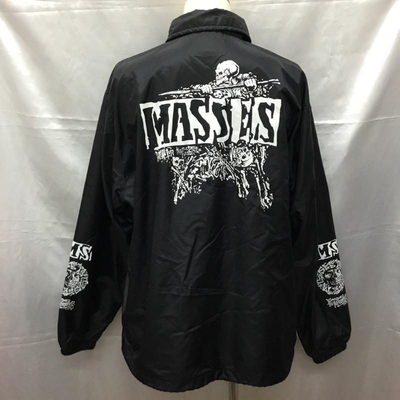 マシス MASSES ジャケット、上着 ジャンパー、ブルゾン コーチジャケット L プリント 黒 / ブラック /  メンズ USED 古着 中古 10108823