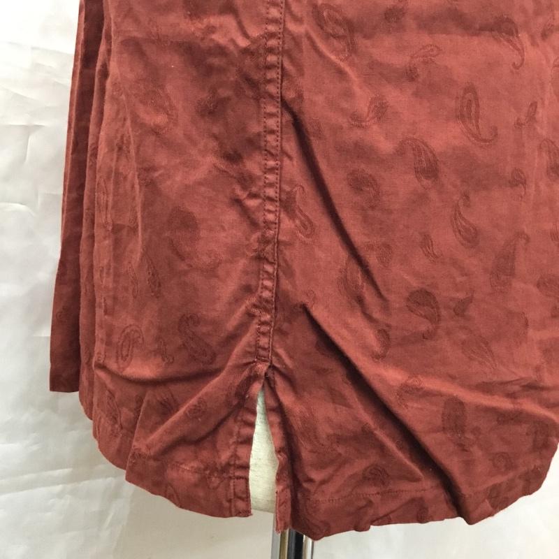 ニューヨーカー NEWYORKER シャツ、ブラウス 長袖 長袖シャツ カラーシャツ ポケットシャツ 長袖カットソー プリントシャツ M プリント えんじ / ワインレッド /  メンズ USED 古着 中古 10115115