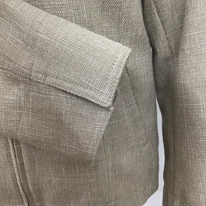 エディーバウアー Eddie Bauer ジャケット、上着 ジャケット、ブレザー ジップアップジャケット ノーカラージャケット アウター XS 無地 ベージュ / ベージュ /  レディース USED 古着 中古 10126905