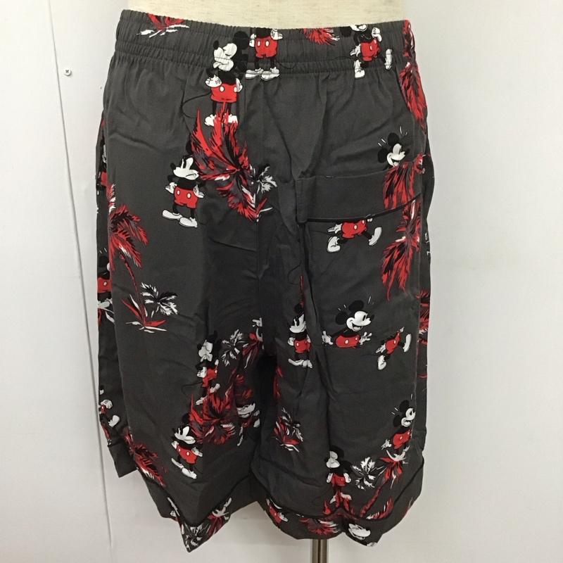 ジーユー GU セットアップ セットアップ 372-334415 GU×UNDERCOVER パジャマ ミッキー セットアップ 半袖シャツ ハーフパンツ L プリント 黒 / ブラック /  メンズ USED 古着 中古 10107094
