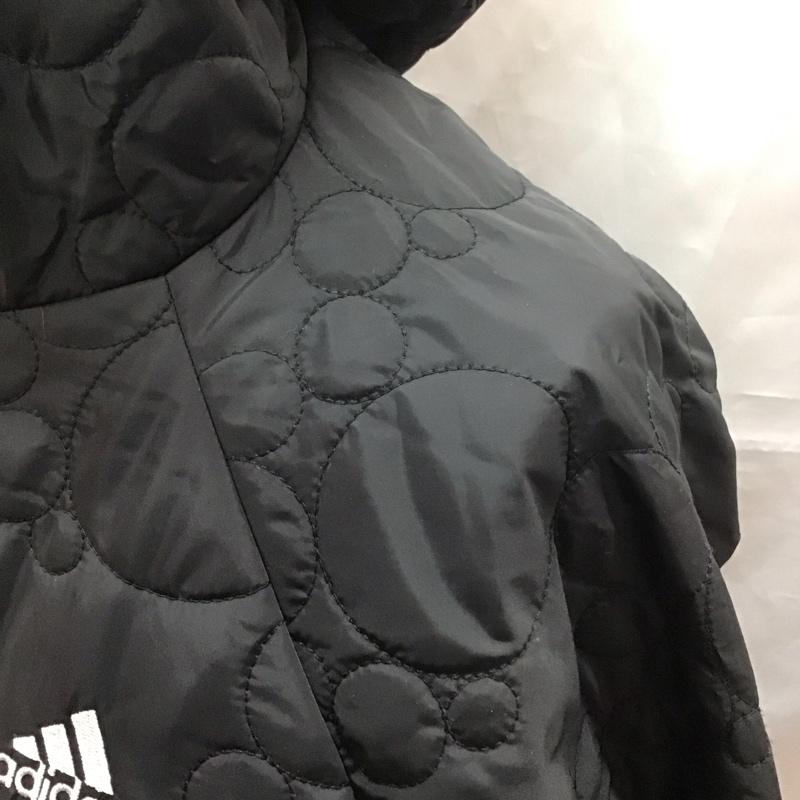 アディダス adidas ジャケット、上着 ジャンパー、ブルゾン S03637 キルティングパーカー ITX50 タグ付き S 無地 黒 / ブラック /  レディース USED 古着 中古 10113262