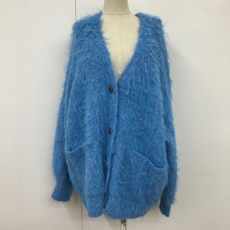 フリークスストア FREAK S STORE カーディガン 長袖 FREE 無地 青 / ブルー /  レディース USED 古着 中古 10121247