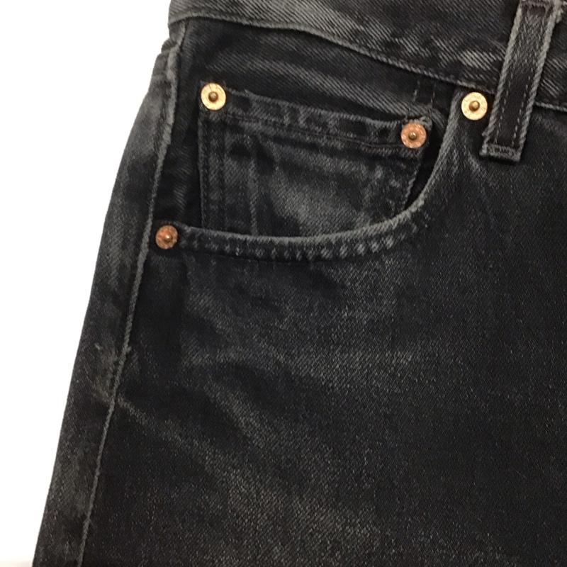 リーバイス Levi s パンツ デニム、ジーンズ デニムパンツ スリムパンツ カジュアルパンツ 90s usa 後染め 31インチ 無地 黒 / ブラック /  メンズ USED 古着 中古 10140883