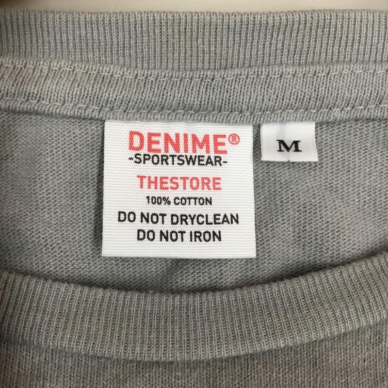 ドゥニーム Denime Tシャツ 長袖 M プリント 灰 / グレー /  メンズ USED 古着 中古 10110679
