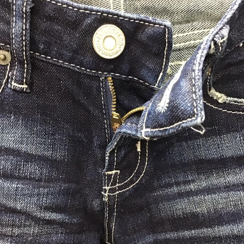 マウジー MOUSSY パンツ デニム、ジーンズ 029ASA12-0010 カットオフデニム スリムパンツ ストレッチパンツ 無地 インディゴ / インディゴ /  レディース USED 古着 中古 10116935
