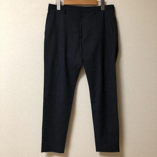 ホープ HOPE パンツ スラックス クロップドパンツ 36 無地 黒 / ブラック / X 白 / ホワイト /  レディース USED 古着 中古 10011253
