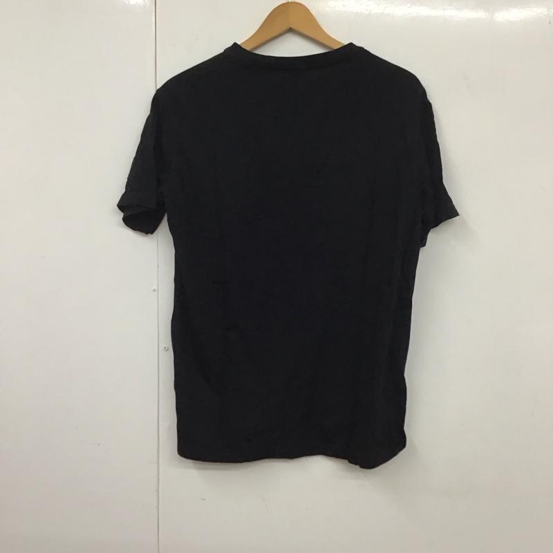 ラコステ LACOSTE Tシャツ 半袖 半袖カットソー プリントTシャツ クルーネックカットソー 5 ロゴ、文字 黒 / ブラック /  メンズ USED 古着 中古 10131509