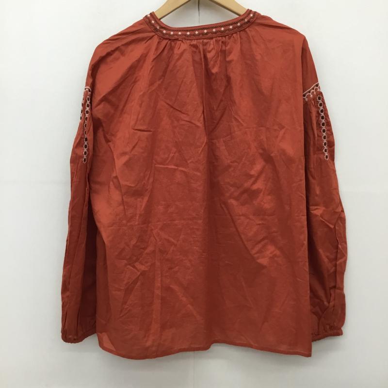 ショコラ フィネ ローブ chocol raffine robe カットソー 長袖 6A13L0A0300 FREE 刺繍 赤 / レッド / X 橙 / オレンジ /  レディース USED 古着 中古 10141331