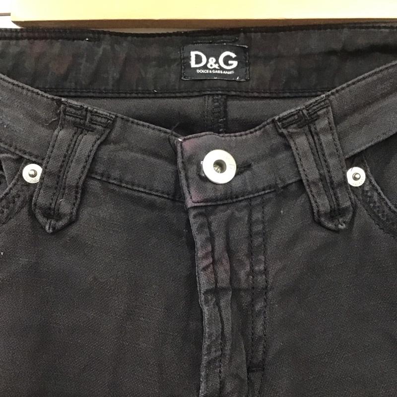 ドルチェアンドガッバーナ DOLCE&GABBANA パンツ スラックス 28インチ 無地 黒 / ブラック /  レディース USED 古着 中古 10130990