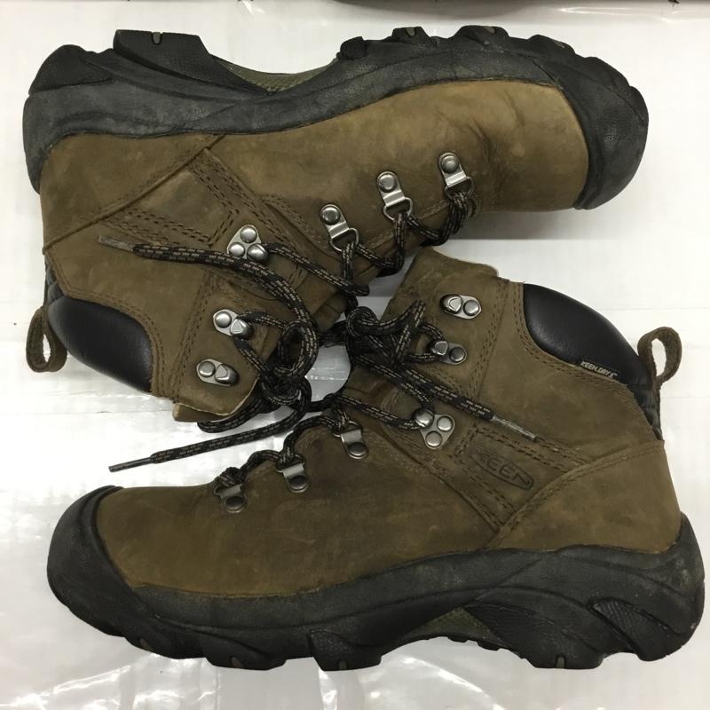 キーン KEEN アウトドアシューズ アウトドアシューズ 1227 BISN トレッキングシューズ 27cm 箱有 27.0cm ロゴ、文字 茶 / ブラウン / X 黒 / ブラック /  メンズ USED 古着 中古 10119915