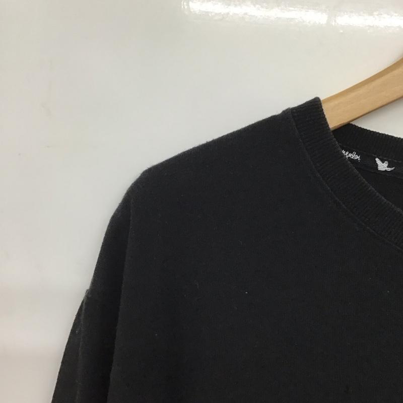マーク・ゴンザレス Mark Gonzales カットソー 長袖 長袖カットソー プリントカットソー クルーネック XL プリント 黒 / ブラック /  メンズ USED 古着 中古 10142355