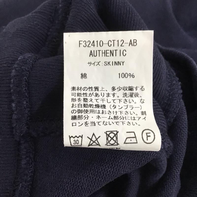 エフエイティー FAT トレーナー 長袖 長袖スウェット クルーネックカットソー 長袖カットソー ロゴ、文字 紺 / ネイビー /  メンズ USED 古着 中古 10140960