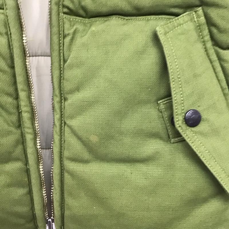 オムニゴッド OMNIGOD ベスト ベスト ジップアップベスト ダウンベスト ノースリーブ 3 無地 緑 / グリーン /  メンズ USED 古着 中古 10140738