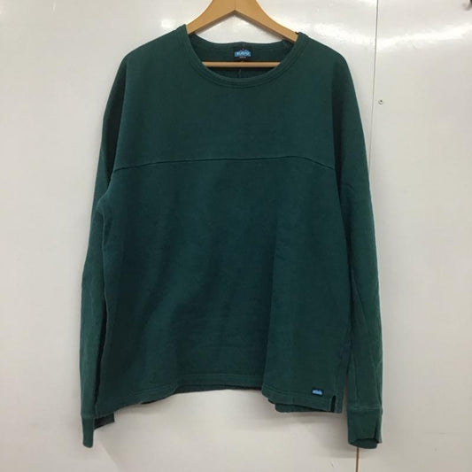 カブー KAVU トレーナー 長袖 19821309 スウェット 裏起毛 M ロゴ、文字 緑 / グリーン /  メンズ USED 古着 中古 10144087