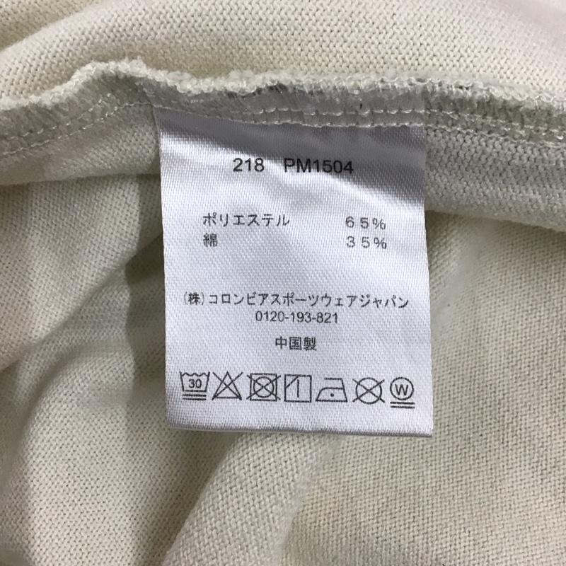 コロンビア Columbia Tシャツ 半袖 218 PM1504 80th ANIVERSARY 80周年 L ロゴ、文字 アイボリー / アイボリー /  メンズ USED 古着 中古 10121186