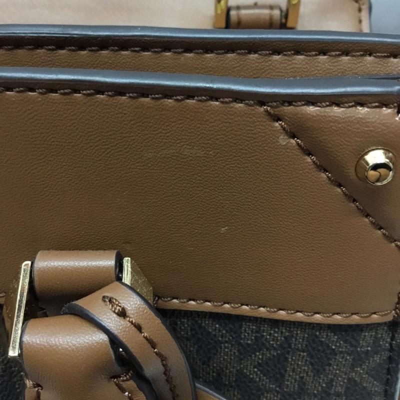 マイケルコース MICHAEL KORS ハンドバッグ ハンドバッグ 35H1G9MS2B サッチェル スモール ショルダー 2WAY ロゴ、文字 茶 / ブラウン / X ダークブラウン / ダークブラウン /  レディース USED 古着 中古 10112546