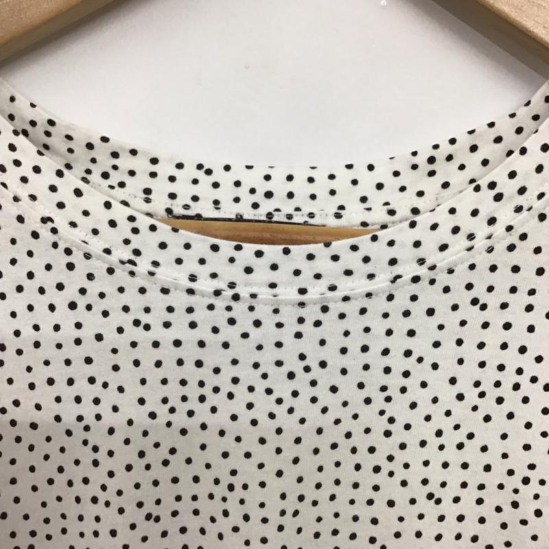 ザラ ZARA カットソー 半袖 L ドット 白 / ホワイト /  レディース USED 古着 中古 10140629