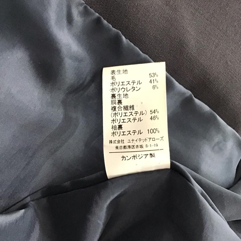 ユナイテッドアローズグリーンレーベルリラクシング UNITED ARROWS green label relaxing セットアップ セットアップ セットアップ 長袖ジャケット スラックスパンツ 2点セット 38 無地 ダークグレー / ダークグレー /  レディース USED 古着 中古 10149701