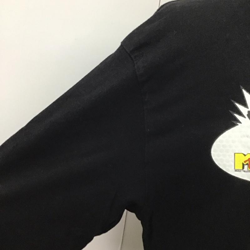 エクストララージ XLARGE カットソー 長袖 長袖カットソー クルーネックカットソー ロングスリーブカットソー プリントTシャツ L プリント 黒 / ブラック /  メンズ USED 古着 中古 10109761