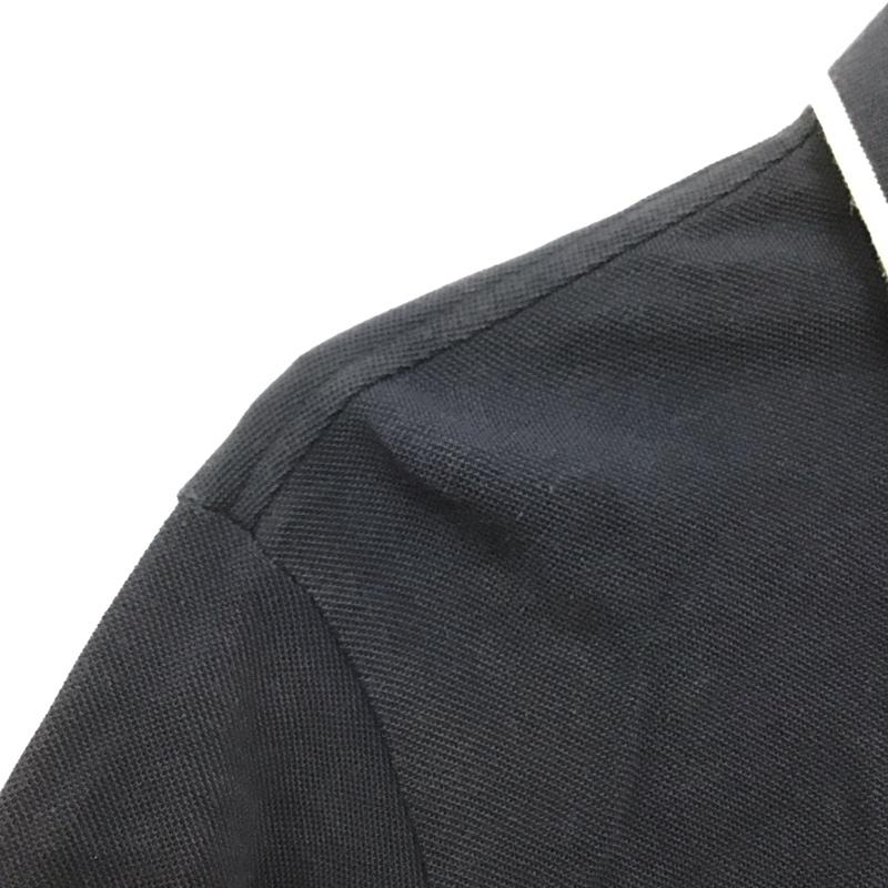 ラコステ LACOSTE ポロシャツ 半袖 半袖ポロシャツ 半袖カットソー カラーシャツ 3 ロゴ、文字 紺 / ネイビー /  メンズ USED 古着 中古 10132236