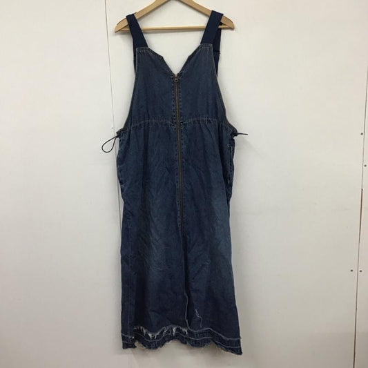 ニコアンド niko and... ワンピース ロングスカート NKB36746RM ジャンパースカート FREE 無地 インディゴ / インディゴ /  レディース USED 古着 中古 10130549